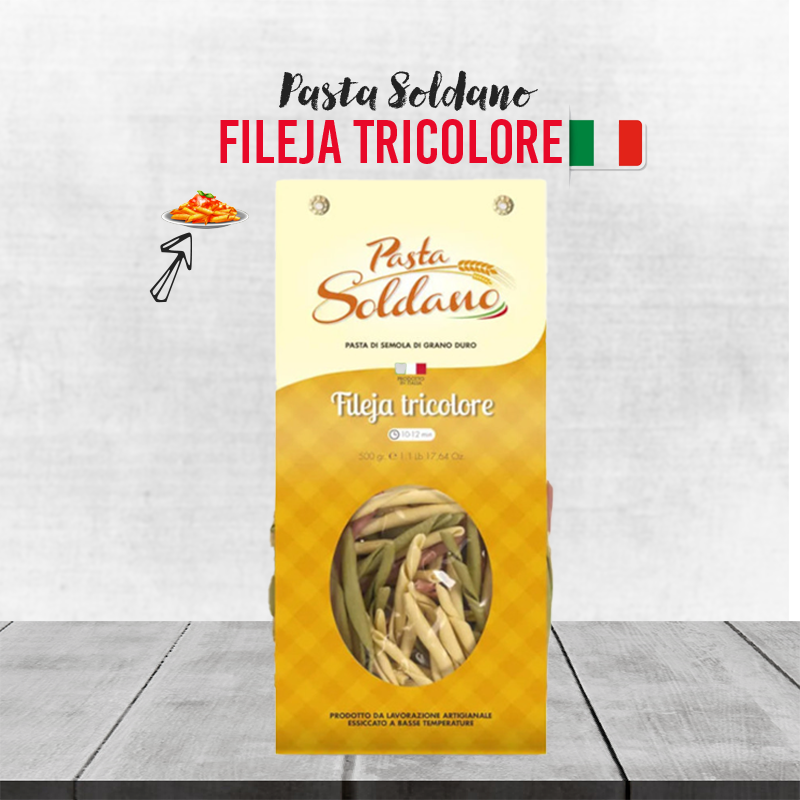 Pasta Soldano Fileja Tricolore - 500g