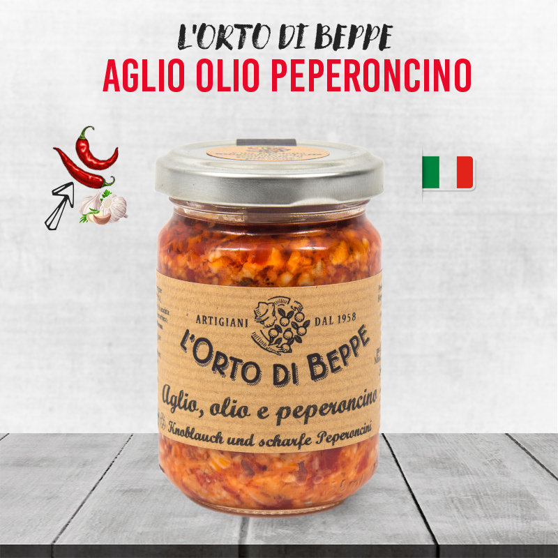 L'Orto Di Beppe Aglio Olio Peperoncino - 130g L'Orto Di Beppe Aglio Olio Peperoncino - 130g