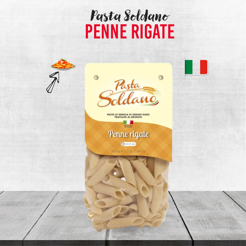 Pasta Soldano Penne Rigate - 500g