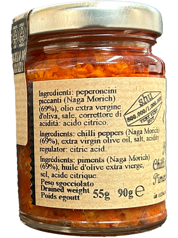 L'Orto Di Beppe Peperoncini Piccanti Naga Morich - 90g